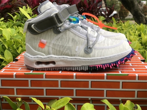 OFF-White x Air Force 1 MID pure white color matching_ the items_ DO6290-100_ full code shipment 40 --- 47.5-babdf4a1